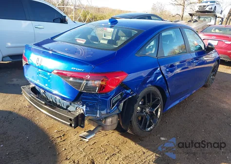 2024 Honda Civic Sport из США, поврежденный, VIN 2HGFE2F55RH589096